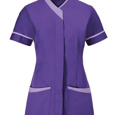 Contrast trip cleaning tunic - Shop Online - Cleaning Uniforms