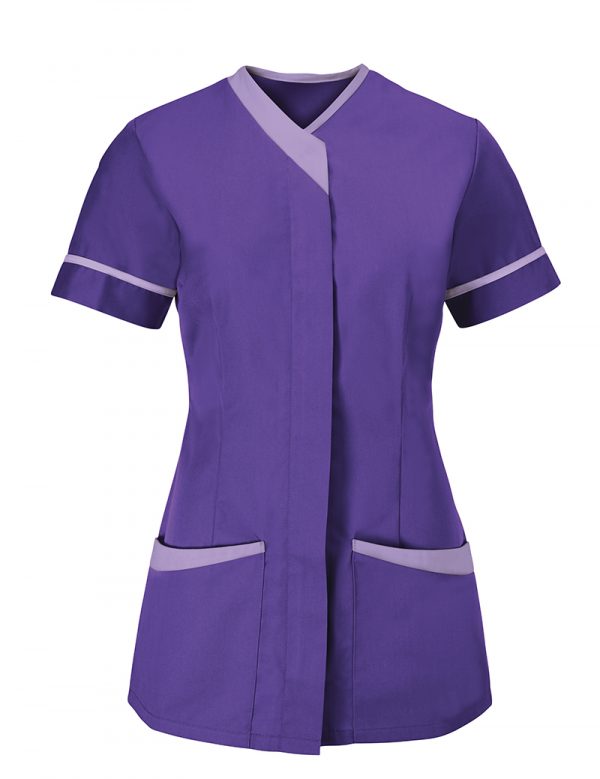 Contrast Trim Cleaning Tunic - Image 5