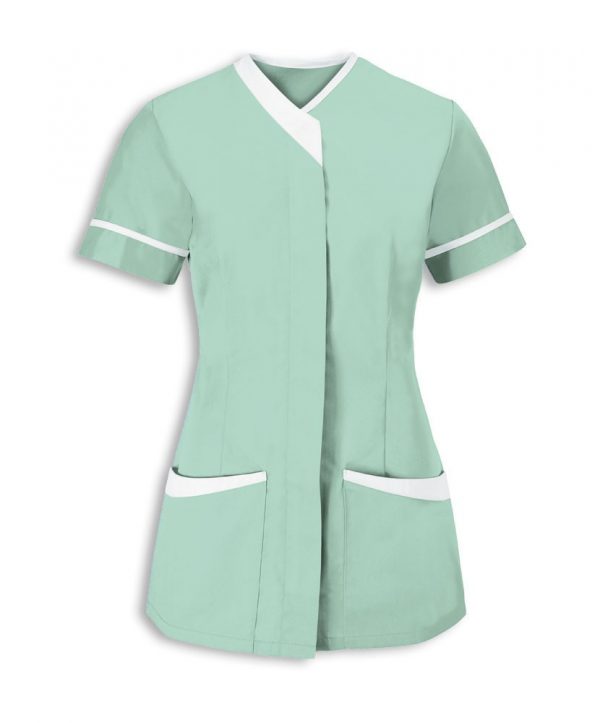 Contrast Trim Cleaning Tunic - Image 4