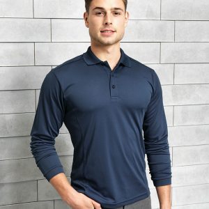 Polyester Pique Polo - Long Sleeve
