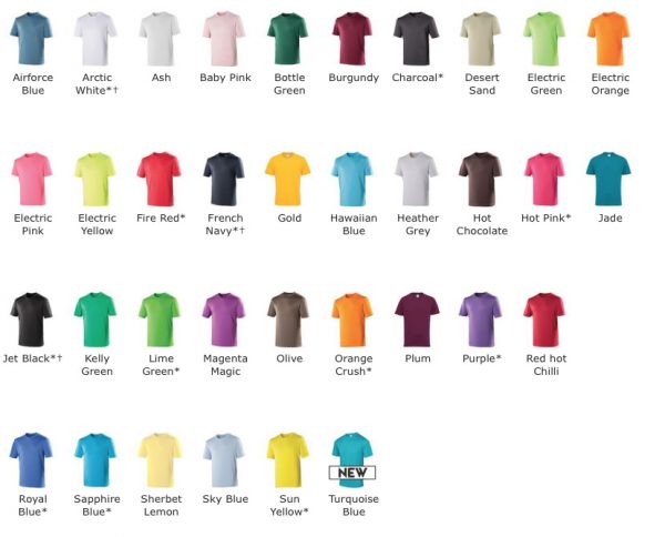 Lightweight Polyester Unisex Cool T - Personalised Workwear & Sports T-Shirt - Crew Neck - 36 colours - Image 2