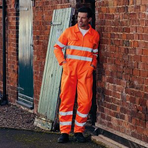 Hi-vis polycotton coverall