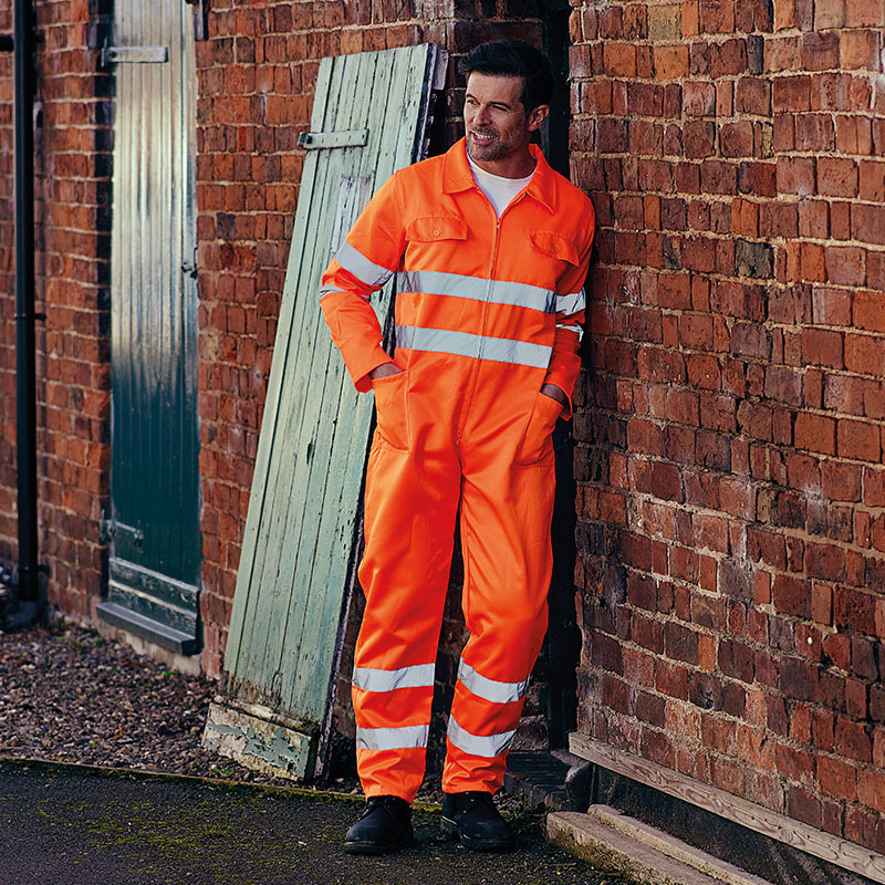 Hi vis polycotton coverall