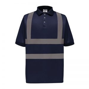 Hi-vis short sleeve polo