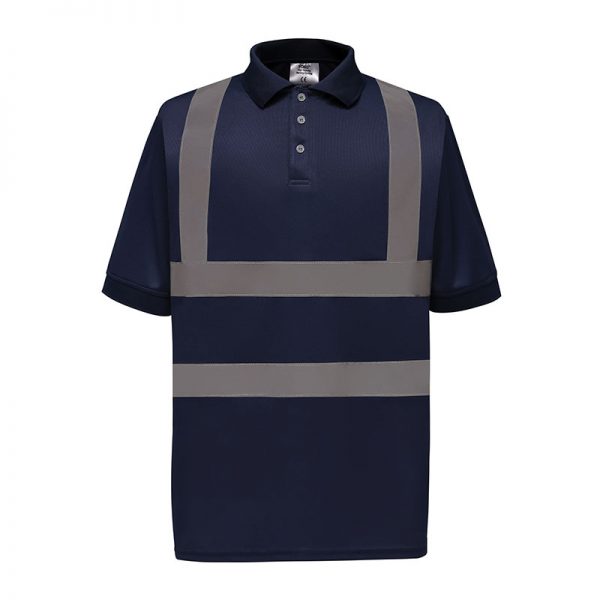 Hi-vis short sleeve polo