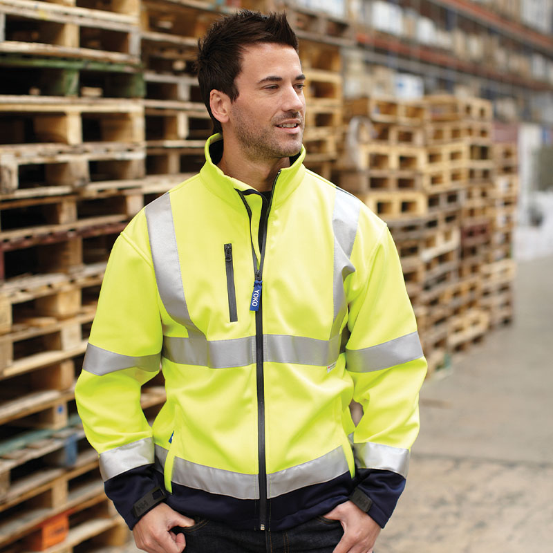 Hi-vis softshell jacket - Cleaners Uniforms, Housekeeping & Cleaning  Clothing Online Shop