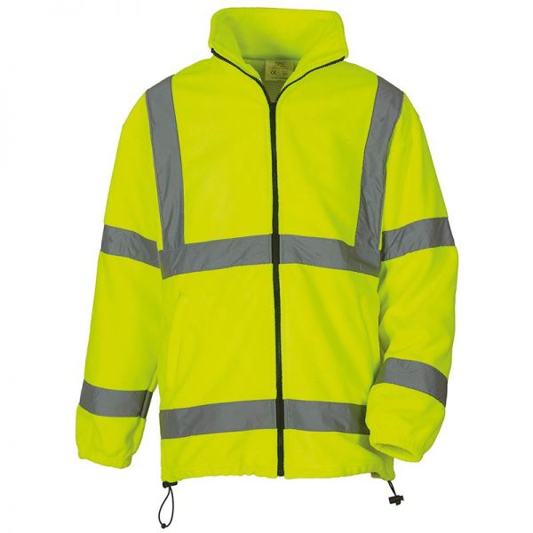 Hi-vis heavyweight fleece jacket - Image 3