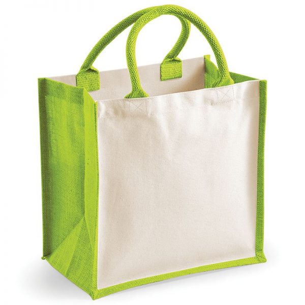 Mini Jute Shopper Bag (pack of 5) - Image 3