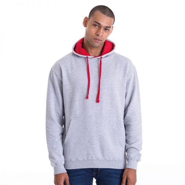 Classic Pullover Hoodie - Contrast Inner Hood & Drawcords - 40+ Colours - Image 2