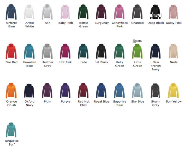 Classic Pullover Hoodie - Feminine Fit - Personalised Ladies Hoodies - 30+ Colours - Image 5