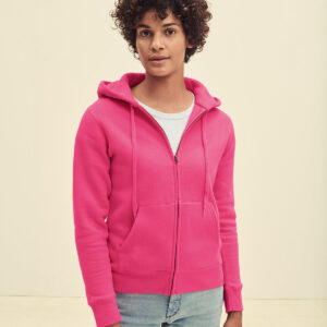 Zip-up Ladies Hoodie - Personalised Women's Zoodie - Double Fabric Hood & Warm Pouch Pockets