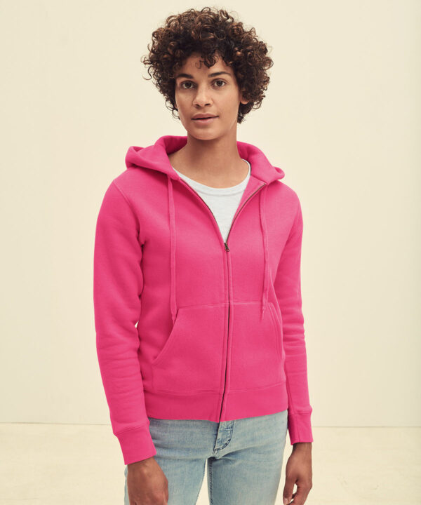 Zip-up Ladies Hoodie - Personalised Women's Zoodie - Double Fabric Hood & Warm Pouch Pockets