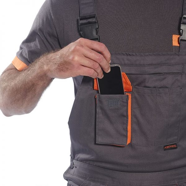 Gardeners contrast bib and brace - Image 5