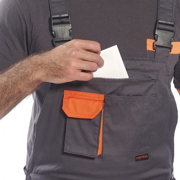 Gardeners contrast bib and brace - Image 3