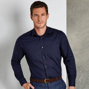 Long sleeve poplin shirt - lightweight (tailored fit)