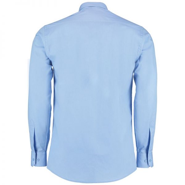 Long sleeve poplin shirt - lightweight (tailored fit) - Image 4
