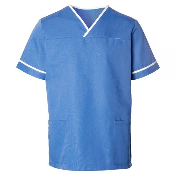 Unisex contrast trim scrub tunic - Image 2