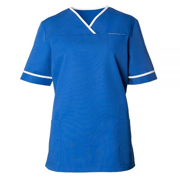 Women's contrast trim scrub tunic