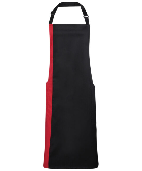 Contrast Bib Apron with pockets - Image 4