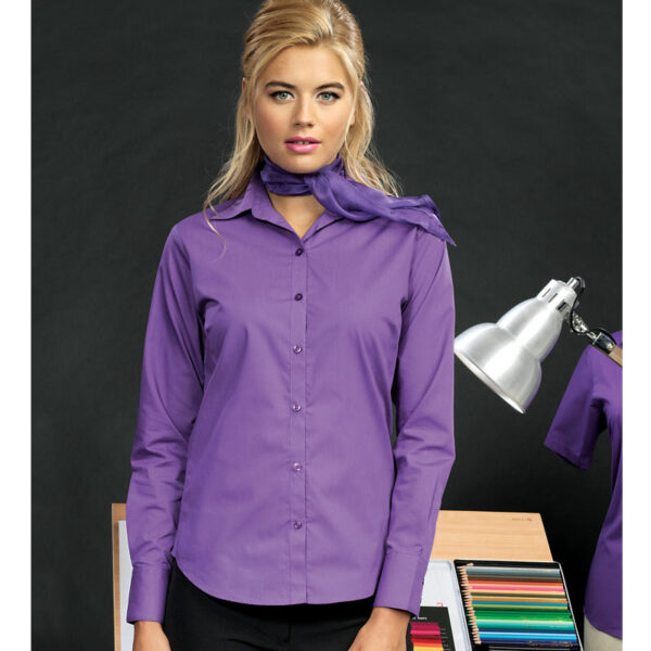 Women's Poplin Bar & Restaurant Shirt - Long Sleeve - Image 2