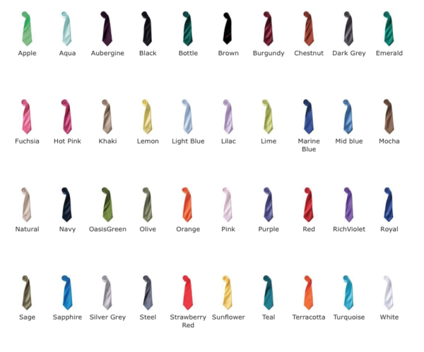 Colours satin tie - Image 3