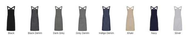 Cross back 'barista' bib apron - Image 4