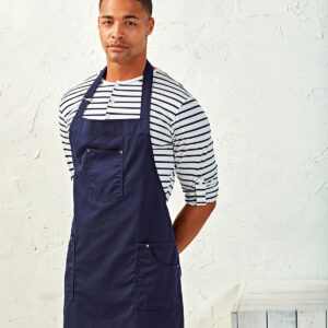 Chino cotton bib apron