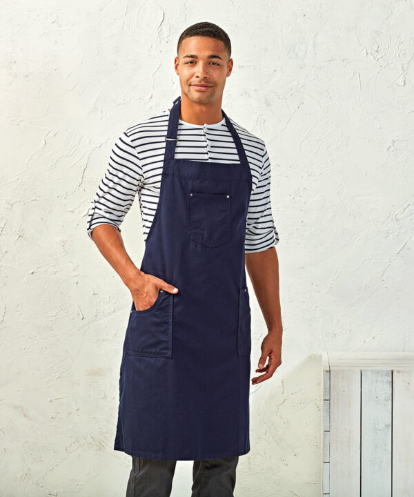 Chino cotton bib apron - Image 2