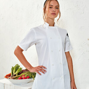 Women's Short Sleeve Chef's Jacket