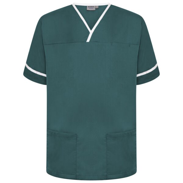 Contrast Trim Smart Scrub Top - Image 2