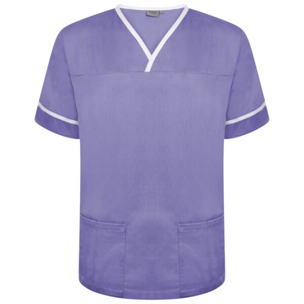 Contrast Trim Smart Scrub Top - Image 6