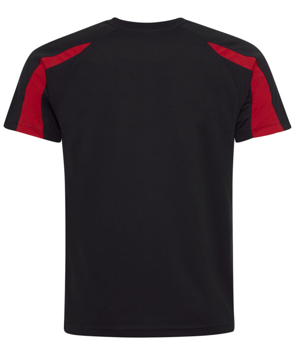 Lightweight Polyester Contrast Cool T - Unisex Fit Contrast Shoulder Panels - Crew Neck Sports T-Shirt - 21 Colours - Image 4