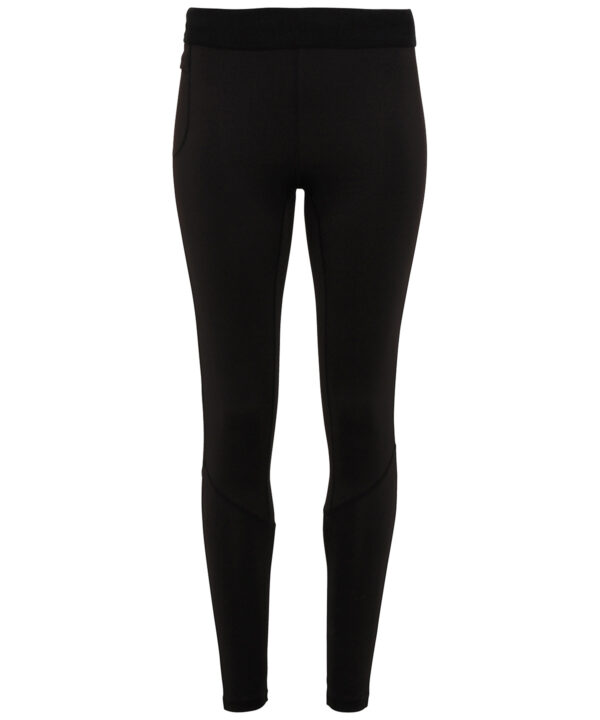TriDri® Mens Training Leggings - Elasticated Gym Leggings - Black & Camo - Image 4