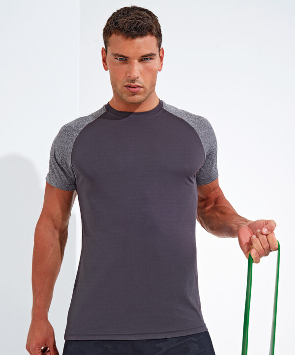 TriDri® Contrast Sleeve Performance T-Shirt - Mens Gym Tops - Lightweight Polyester 3 Colour Choices