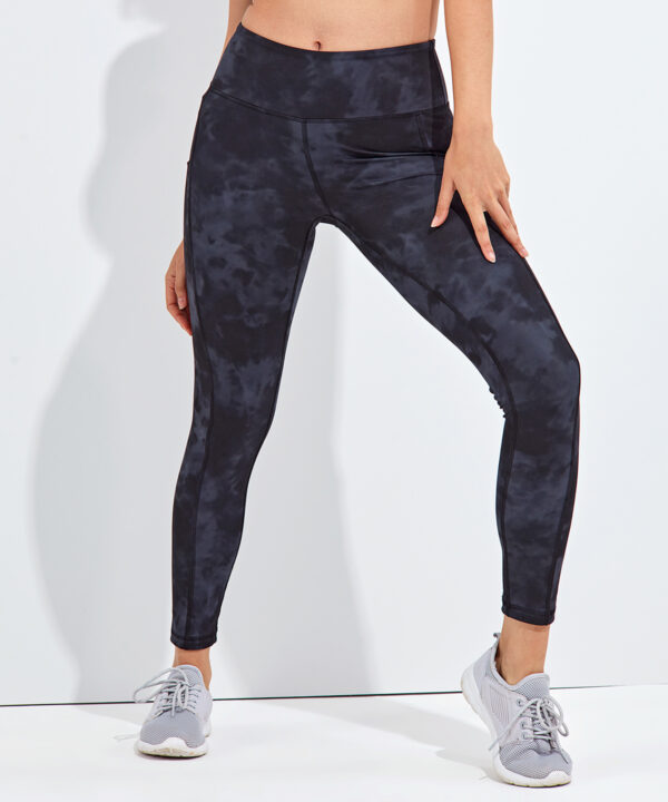 Women's TriDri® Performance Full Length Leggings - Acid Wash Or Navy - Up To 4XL