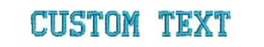 Athletica embroidery font example