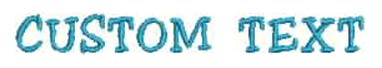 Casual Serif embroidery font example
